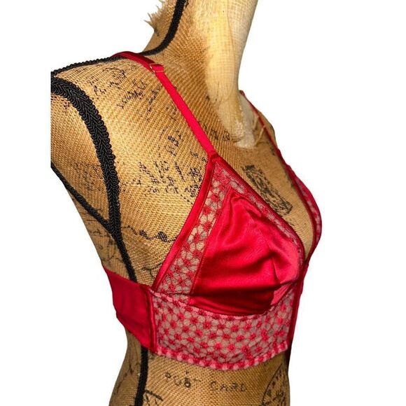Victoria’s Secret Red Corset Bralette  Size Large - Picture 4 of 14